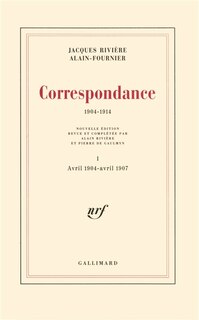 Couverture_Correspondance : 1904-1914, Vol. 1. Avril 1904-avril 1907