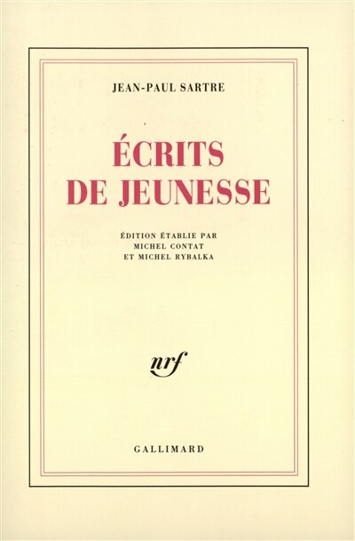 Front cover_Ecrits de jeunesse
