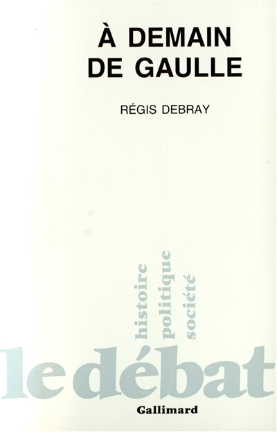 Front cover_A demain De Gaulle