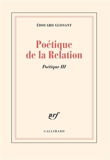 Front cover_Poétique de la relation