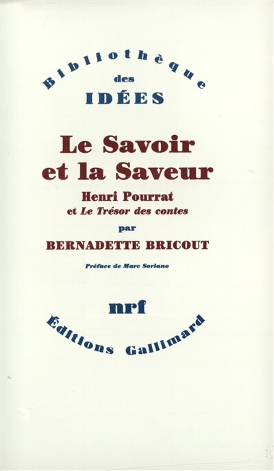 Front cover_Le Savoir et la saveur : Henri Pourrat et le Trésor des contes