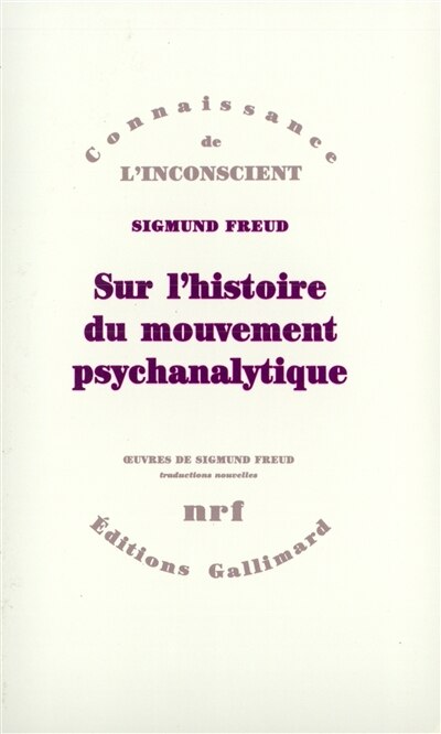 Front cover_Sur l'histoire du mouvement psychanalytique