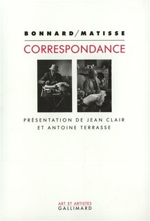 Front cover_Bonnard-Matisse : correspondance 1925-1946