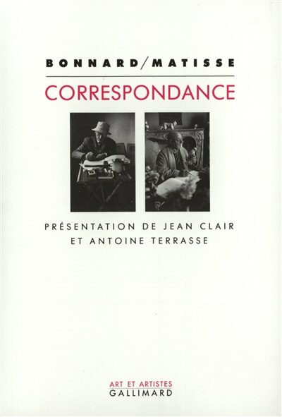 Front cover_Bonnard-Matisse : correspondance 1925-1946