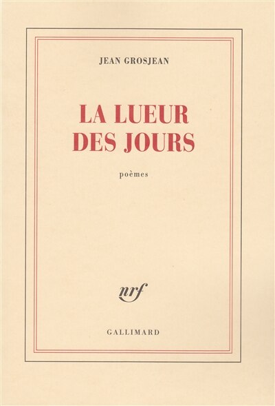 Front cover_La Lueur des jours