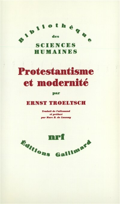 Front cover_Protestantisme et modernité