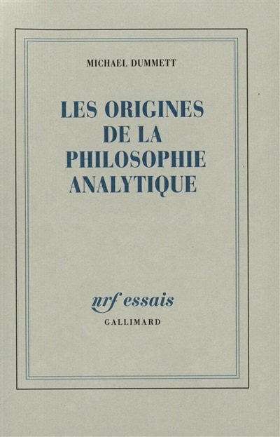 Front cover_Les origines de la philosophie analytique