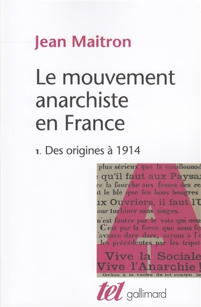 Couverture_Le Mouvement anarchiste en France, Vol. 1