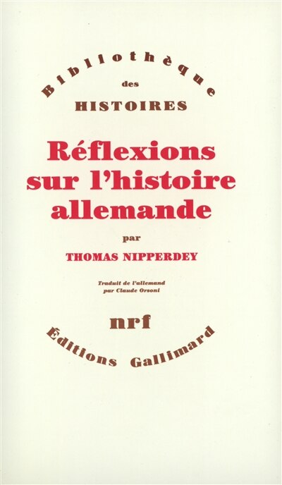 Front cover_Réflexions sur l'histoire allemande