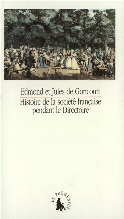 Front cover_Histoire de la soci&eacute;t&eacute; fran&ccedil;aise pendant le Directoire