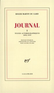 Front cover_Textes autobiographiques : 1892-1919