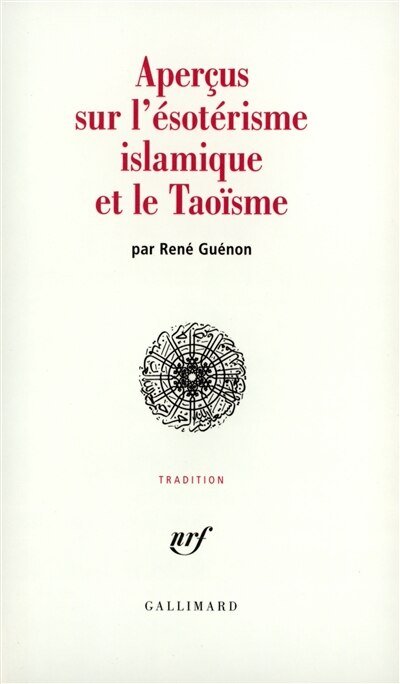 Front cover_Aperçus sur l'ésotérisme islamique et le taoïsme