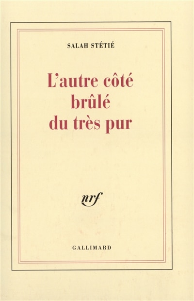 Front cover_L'Autre côté brûlé du très pur