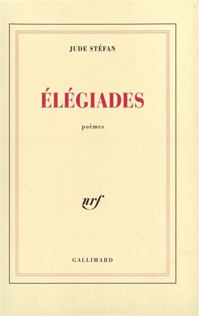 Couverture_Elégiades ; Deux méditations