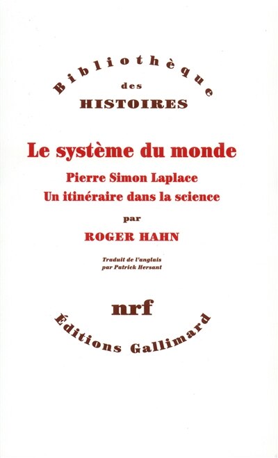 Front cover_Le système du monde : Pierre Simon Laplace, un itinéraire dans la science