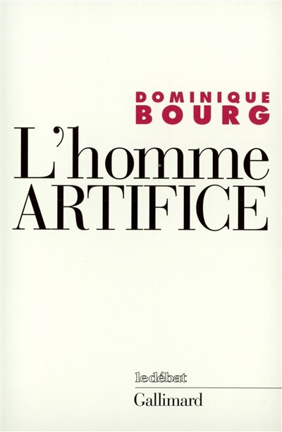 Front cover_L'homme artifice : le sens de la technique