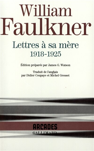 Front cover_Lettres à sa mère : 1918-1925