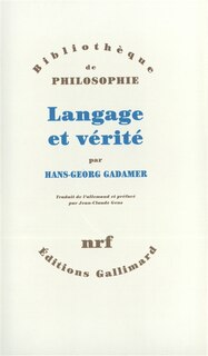 Front cover_Langage et vérité