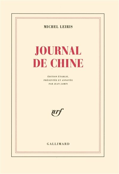 Couverture_Journal de Chine