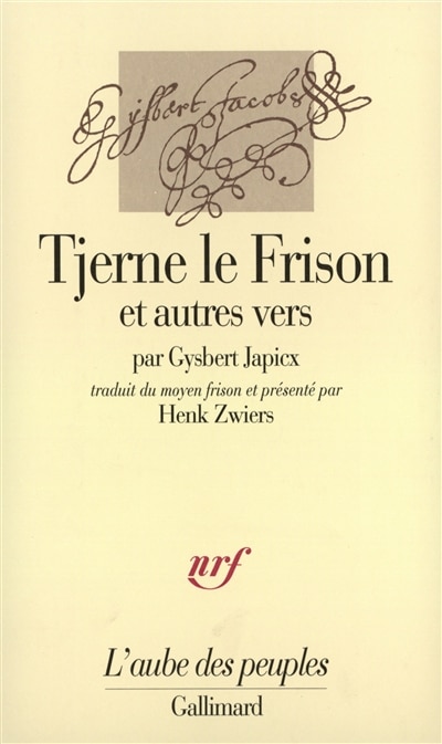 Front cover_Tjerne le Frison : et autres vers