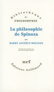 Front cover_La philosophie de Spinoza