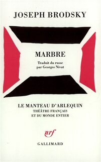 Front cover_Marbre : pièce en trois actes