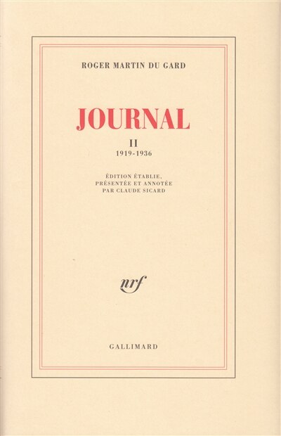 Front cover_Journal, Vol. 2. 1919-1936