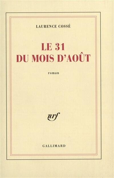 Couverture_Le 31 du mois d'ao&ucirc;t
