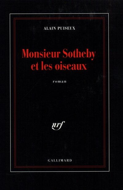 Front cover_Monsieur Sotheby et les oiseaux