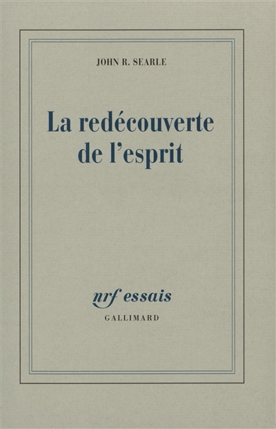Front cover_La redécouverte de l'esprit