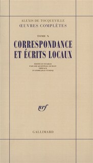 Couverture_Correspondance et écrits locaux