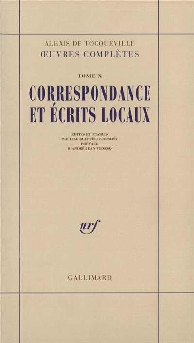 Couverture_Correspondance et écrits locaux