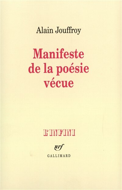 Front cover_Manifeste de la poésie vécue : avec photographies et arme invisible
