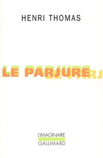 Front cover_Le parjure