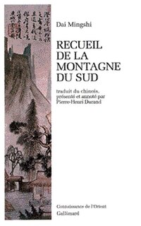 Front cover_Recueil de la montagne du Sud