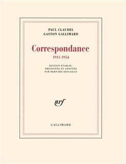 Front cover_Correspondance : 1911-1954