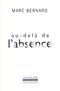 Front cover_Au-del&agrave; de l'absence