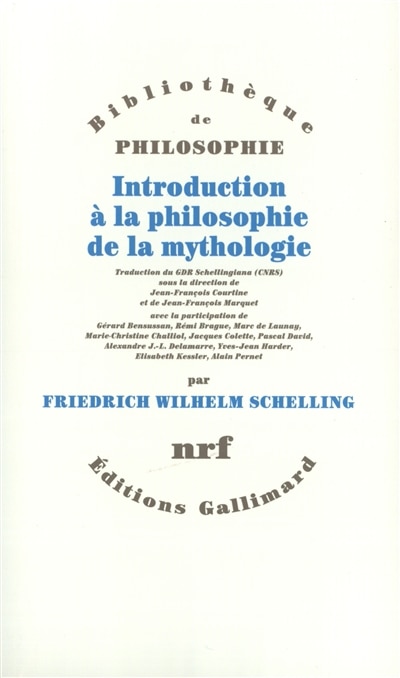 Front cover_Introduction à la philosophie de la mythologie