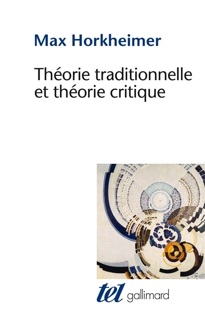 Front cover_Théorie traditionnelle et théorie critique