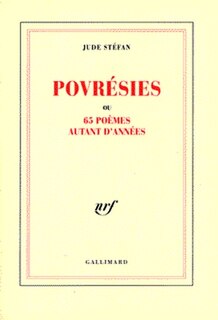Couverture_Povrésies : ou 65 poèmes autant d'années