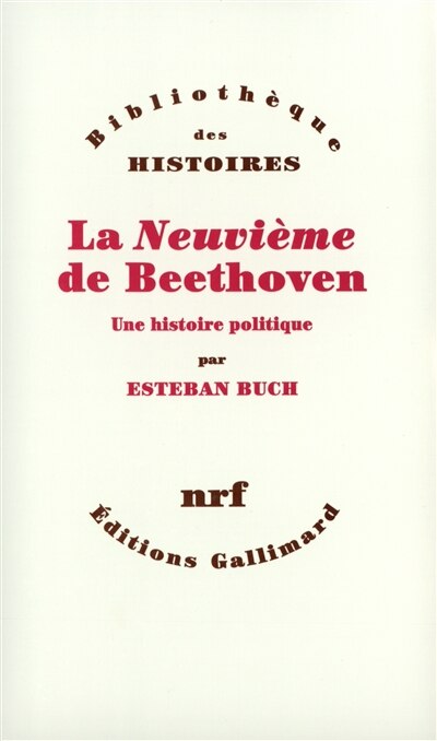 Front cover_La neuvième de Beethoven : une histoire politique