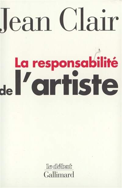 Couverture_La responsabilité de l'artiste : les avant-gardes entre terreur et raison