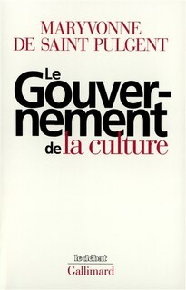 Front cover_Le gouvernement de la culture