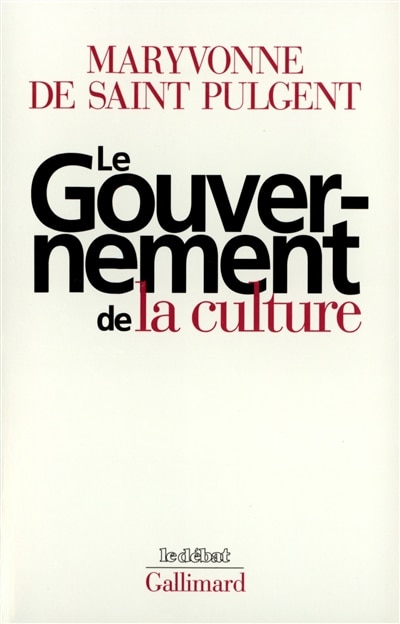 Front cover_Le gouvernement de la culture
