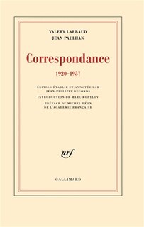 Couverture_Correspondance, 1920-1957