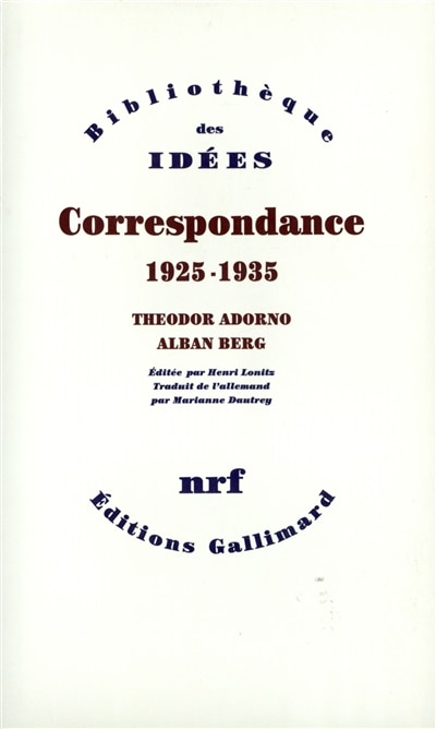 Front cover_Correspondance 1925-1935