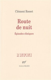 Front cover_Route de nuit : épisodes cliniques