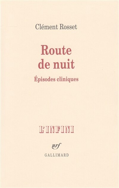 Front cover_Route de nuit : épisodes cliniques