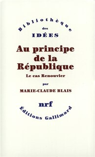 Couverture_Au principe de la République