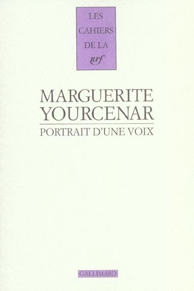 Front cover_Portrait d'une voix : vingt-trois entretiens (1952-1987)